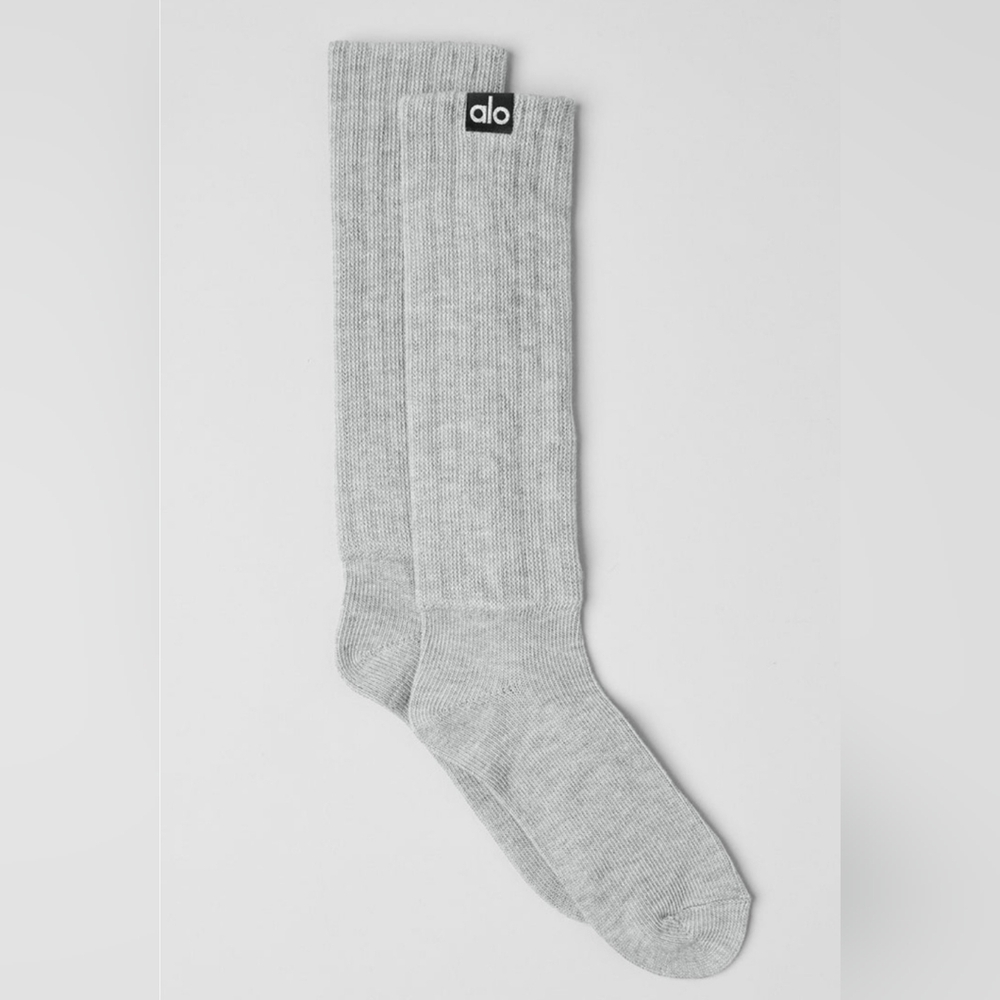 ALO | Scrunch Sock In Athletic Heater Grey